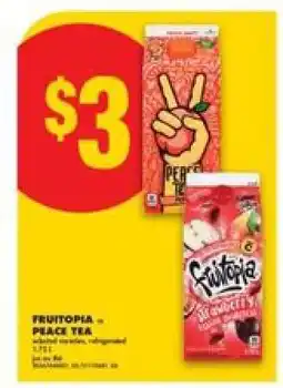 No Frills FRUITOPIA / PEACE TEA offer