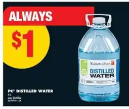 No Frills PC Distilled Water offer