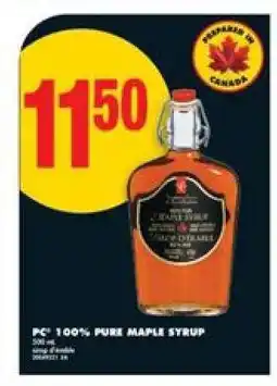 No Frills PC 100% PURE MAPLE SYRUP offer
