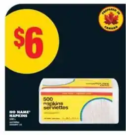 No Frills No Name Napkins offer