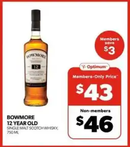 Real Canadian Liquorstore Bowmore 12 Year Old offer