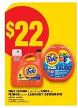 No Frills Tide Liquid or Pods Laundry Detergent offer