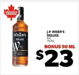 Real Canadian Liquorstore J.P. Wiser's Deluxe offer