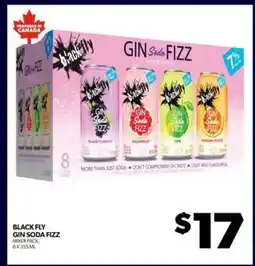 Real Canadian Liquorstore Black Fly Gin Soda Fizz offer