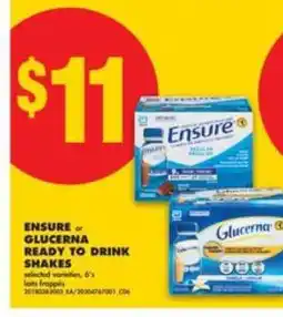 No Frills Ensure or Glucerna Ready to Drink Shakes offer