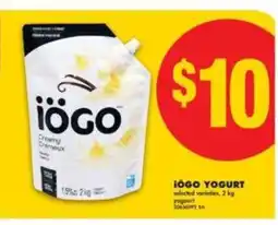 No Frills Iögo Yogurt offer
