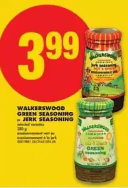 No Frills WALKERSWOOD GREEN SEASONING or JERK SEASONING offer