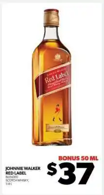 Real Canadian Liquorstore Johnnie Walker Red Label offer