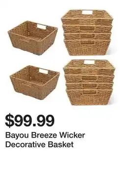 Wayfair Bayou Breeze Wicker Decorative Basket offer