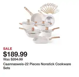 Wayfair Caannasweis-22 Pieces Nonstick Cookware Sets offer