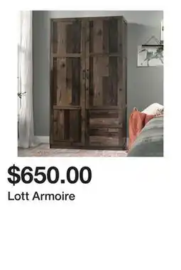 Wayfair Lott Armoire offer