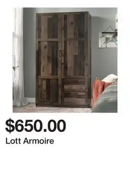 Wayfair Lott Armoire offer