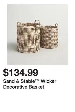 Wayfair Sand & Stable Wicker Decorative Basket offer