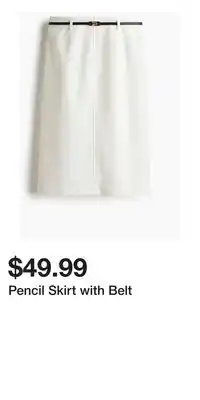 H&M Pencil Skirt with Belt offer