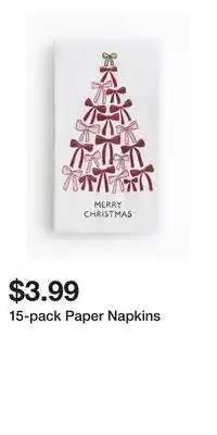 H&M 15-pack Paper Napkins offer