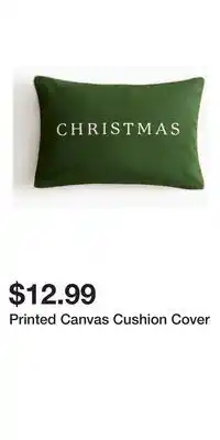 H&M Printed Canvas Cushion Cover offer