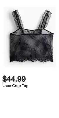 H&M Lace Crop Top offer