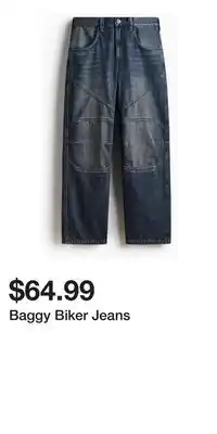H&M Baggy Biker Jeans offer