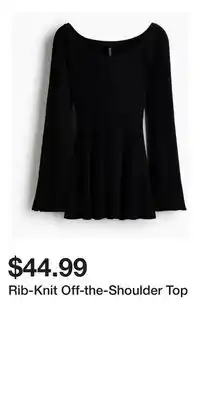 H&M Rib-Knit Off-the-Shoulder Top offer