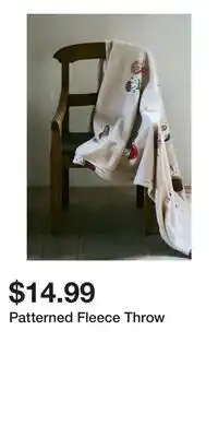 H&M Patterned Fleece Throw offer