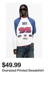 H&M Oversized Printed Sweatshirt offer