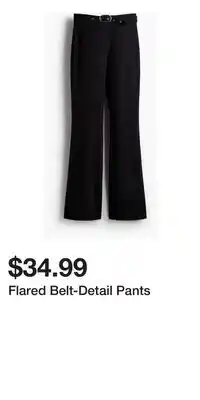 H&M Flared Belt-Detail Pants offer