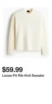 H&M Loose-Fit Rib-Knit Sweater offer