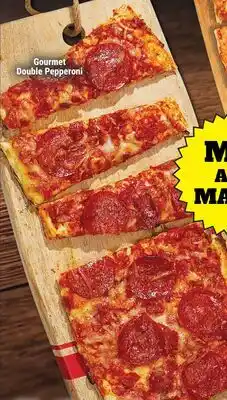 M & M Food Market Gourmet Double Pepperoni Flat Bread offer