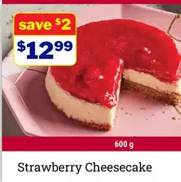 M & M Food Market Strawberry Cheesecake offer