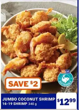 M & M Food Market JUMBO COCONUT SHRIMP offer