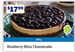 M & M Food Market Blueberry Bliss Cheezecake offer