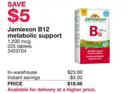Costco Jamieson B12 metabolic support offer