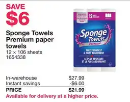 Costco Sponge Towels Premium paper towels offer