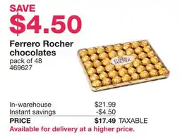 Costco Ferrero Rocher chocolates offer