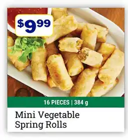 M & M Food Market Mini Vegetable Spring Rolls offer