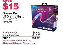 Costco Govee Pro LED strip light offer