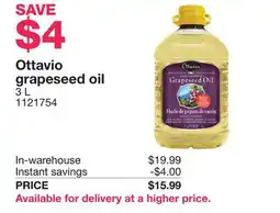 Costco Ottavio grapeseed oil offer