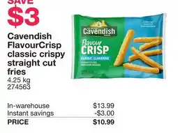 Costco Cavendish FlavourCrisp classic crispy straight cut fries offer