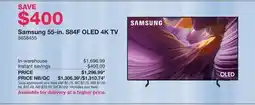 Costco Samsung 55-in. S84F OLED 4K TV offer