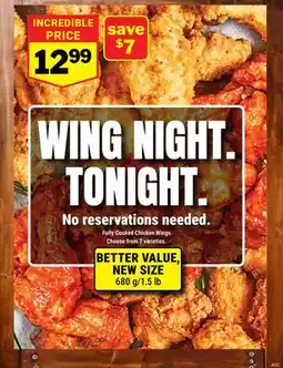M & M Food Market Fully Cooked Chicken Wings offer