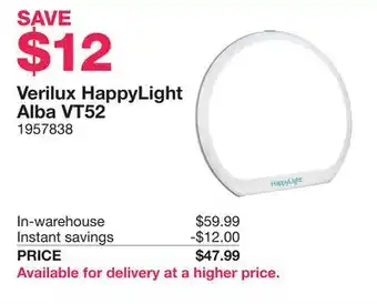 Costco Verilux HappyLight Alba VT52 offer
