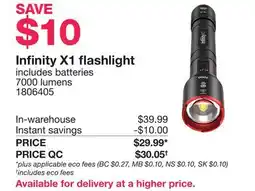 Costco Infinity X1 flashlight offer