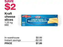 Costco Kraft cheese slices offer