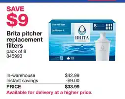 Costco Brita pitcher replacement filters offer