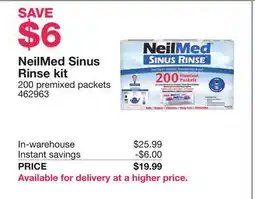 Costco NeilMed Sinus Rinse kit offer
