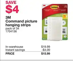 Costco 3M Command picture hanging strips offer