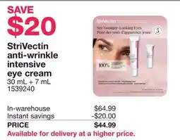 Costco StriVectin anti-wrinkle intensive eye cream offer