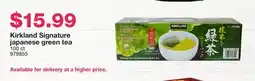 Costco Kirkland Signature japanese green tea offer