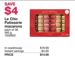Costco Le Chic Patisserie macarons offer