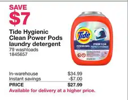 Costco Tide Hygienic Clean Power Pods laundry detergent offer